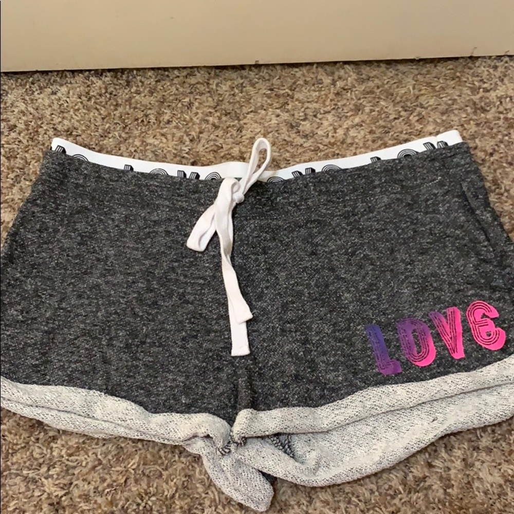 Grey love shorts